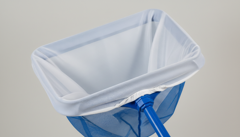 Filtre textile pour épuisette de piscine PurAquaFilt améliorant la finesse de filtration