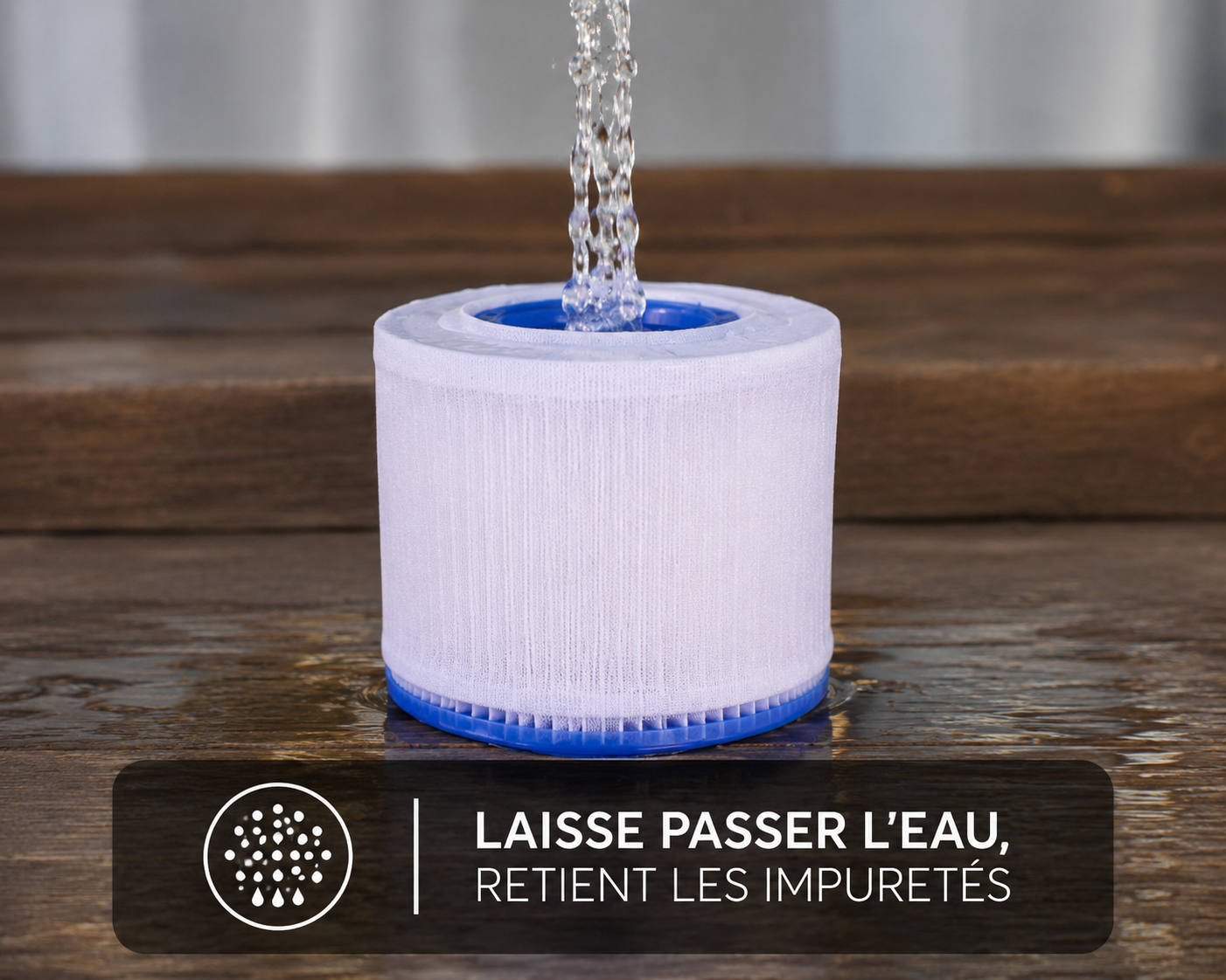 Spa Protect® Préfiltre textile pour cartouche de spa gonflable