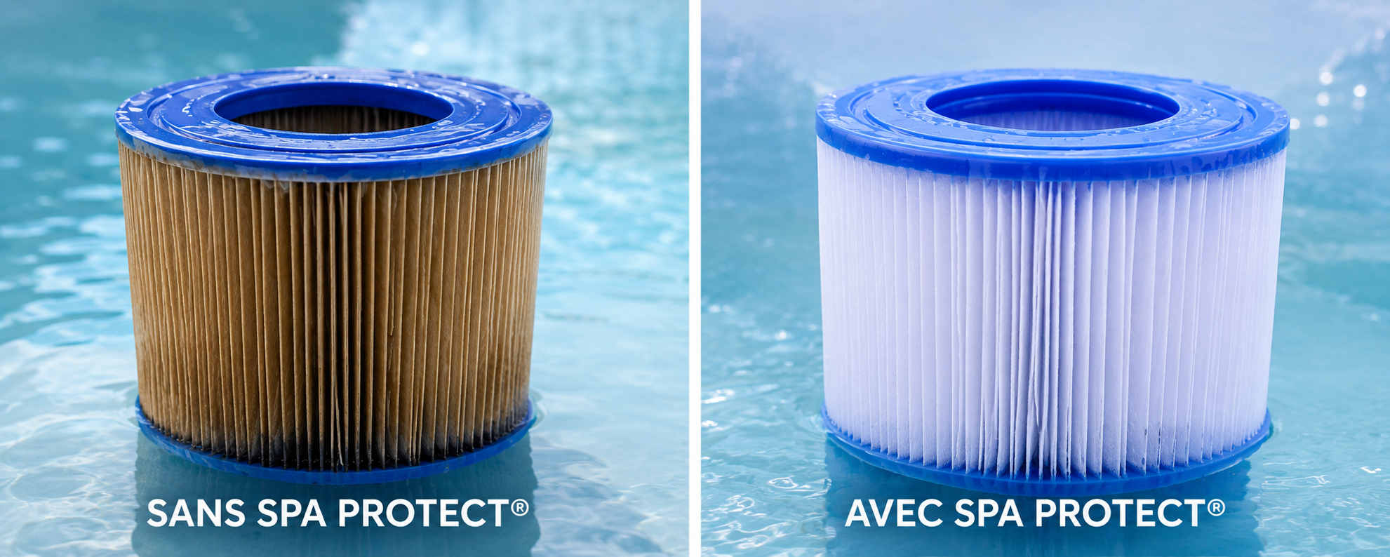 Spa Protect® Préfiltre textile pour cartouche de spa gonflable